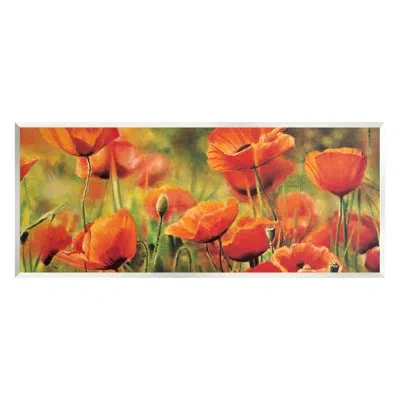 Stupell Industries Wild Poppy Flowers Spring Blooms By Pierre Viollet - Painting In Wood