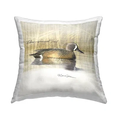 Stupell Industries Winged Duck Decorative Printed Throw Pillow Design By Jadei Graphics In Brown