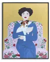 Stupell Industries Woman & Dog On Armchair Framed Giclee Art