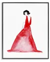 Stupell Industries Woman In Gown Framed Giclee Art In Red