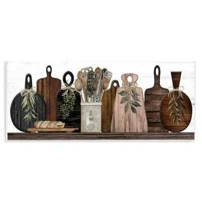 Stupell Industries Wooden Kitchen Items Wall Plaque Art By Cindy Jacobs In Brown