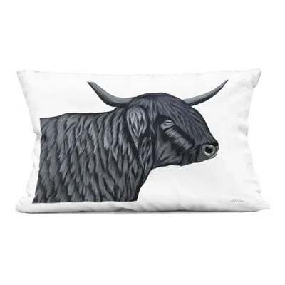 Stupell Industries Wooly Sheep With Scattered Flowers Decorative Printed Throw Pillow, Design By Clare Tupper In Green