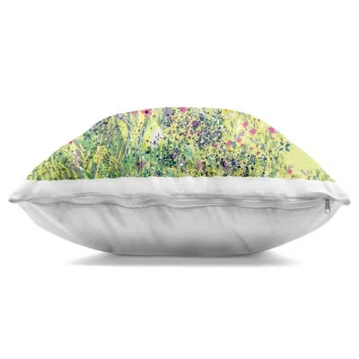 Stupell Industries Wooly Sheep With Scattered Flowers Decorative Printed Throw Pillow, Design By Clare Tupper In White