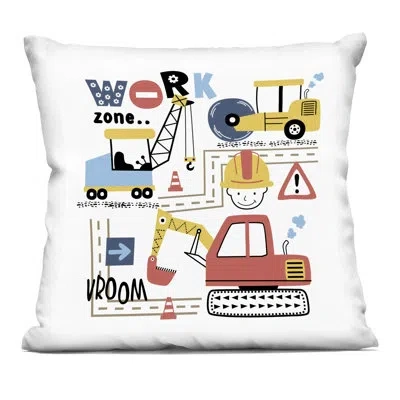 Stupell Industries Work Zone Construction Essentials Decorative Printed Throw Pillow, Design By Creative Studio, 18 X 7 In Blue