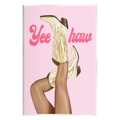 Stupell Industries Yeehaw Cowgirl Boots By Ziwei Li