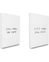 Stupell Keep Me Safe Keep You Wild Typography 2pc Canvas Wall Art Set By Lulusimonstudio