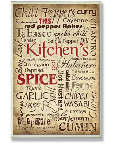 Stupell Kitchen Spice Words Rect Wall Plaque In Neutral