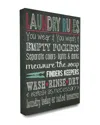 Stupell Laundry Rules Typography Chalkboard Bathroom