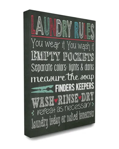 STUPELL STUPELL LAUNDRY RULES TYPOGRAPHY CHALKBOARD BATHROOM