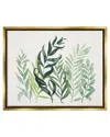 Stupell Layered Plant Leaves Botanical Framed Floater Canvas Wall Art By Grace Popp