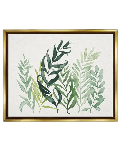 STUPELL LAYERED PLANT LEAVES BOTANICAL FRAMED FLOATER CANVAS WALL ART BY GRACE POPP