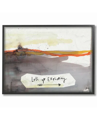 Stupell Lets Go Exploring Painterly Landscape By Melissa Averinos Framed Art