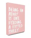 Stupell Like Folding A Fitted Sheet Canvas Wall Art By Lulusimonstudio