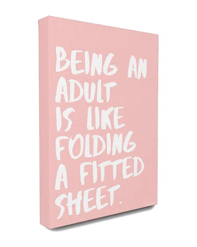 STUPELL STUPELL LIKE FOLDING A FITTED SHEET CANVAS WALL ART BY LULUSIMONSTUDIO