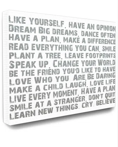 STUPELL STUPELL LIKE YOURSELF INSPIRATIONAL TYPOGRAPHY CANVAS ART