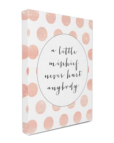 STUPELL STUPELL LITTLE MISCHIEF NEVER HURT ANYBODY CANVAS WALL ART BY LULUSIMONSTUDIO