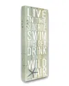 Stupell Live In The Sunshine Starfish Planked Look