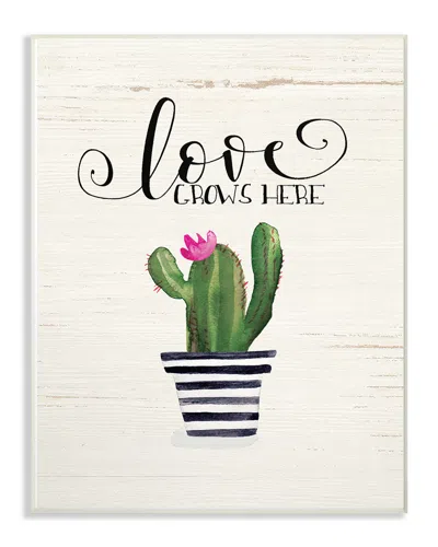 Stupell Love Grows Here Cactus