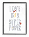 Stupell Love Is A Superpower Cape And Mask By Daphne Polselli Framed Art