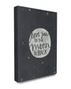 Stupell Love You Moon Typography