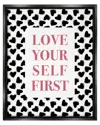 Stupell Love Yourself First Phrase Framed Floater Canvas Wall Art By Martina Pavlova