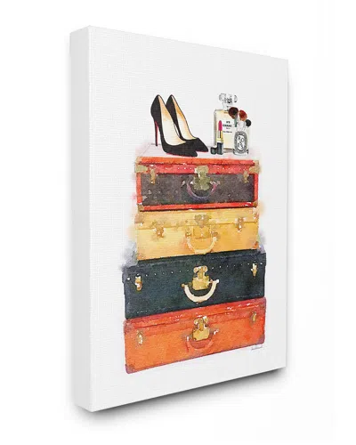 STUPELL STUPELL LUGGAGE STACK SHOES AND MAKEUP