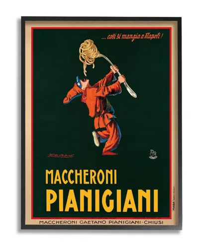 Stupell Maccheroni Pianigiani Vintage Poster Food Design Wall Art