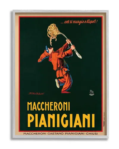 Stupell Maccheroni Pianigiani Vintage Poster Food Design Wall Art