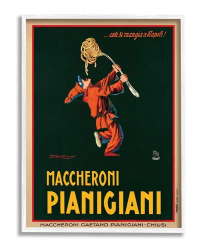 Stupell Maccheroni Pianigiani Vintage Poster Food Design Wall Art