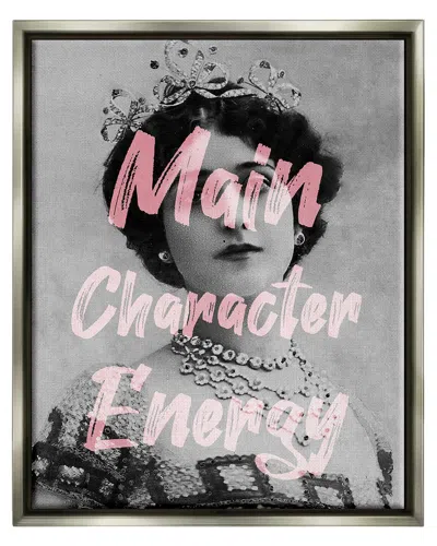 STUPELL MAIN CHARACTER ENERGY VINTAGE WOMAN FRAMED FLOATER CANVAS WALL ART BY DAPHNE POLSELLI