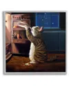 Stupell Midnight Snack Aquarius Cat Framed Giclee Wall Art By Lucia Heffernan