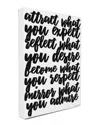 Stupell Mirror What You Admire Cursive Canvas Wall Art By Lulusimonstudio