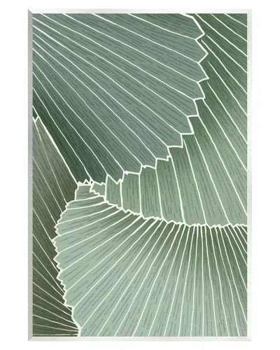 STUPELL MODERN ABSTRACT PATTERNED LEAVES WALL PLAQUE WALL ART BY ZIWEI LI