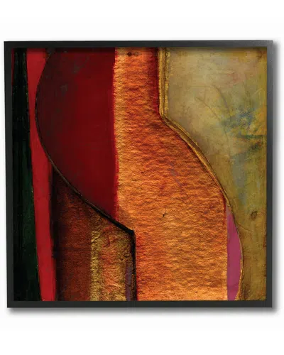 Stupell Modern Zig Zag Russet By Matthew Finger Framed Art