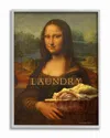 Stupell Mona Lisa Laundry Funny Classic Painting Design Wall Art