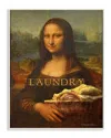 Stupell Mona Lisa Laundry Funny Classic Painting Design Wall Art