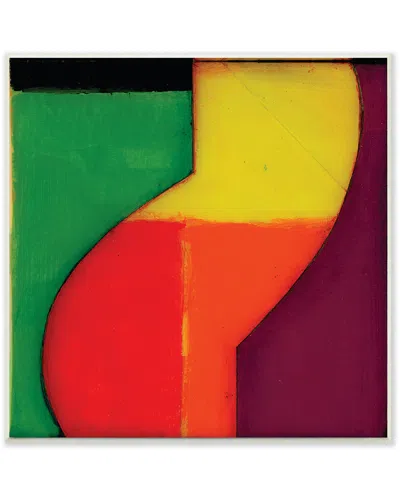 Stupell Mordern Zig Zag Red And Green By Matthew Finger
