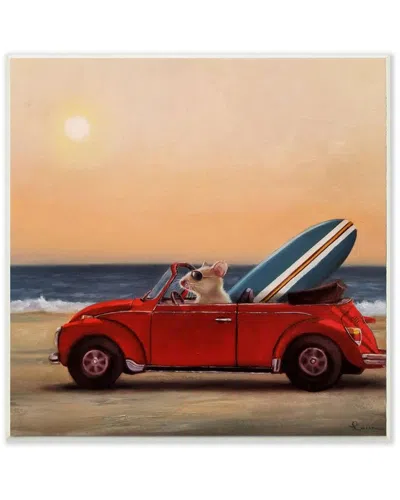 Stupell Mouse Beach Cruise Surf And Sand Car Wall Plaque Awall Art