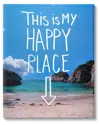 Stupell My Happy Place Summer Beach Framed Giclee Wall Art By K. Kaufman