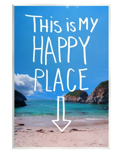 Stupell My Happy Place Summer Beach Wall Plaque Wall Art By K. Kaufman