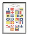 Stupell Nautical Flag Alphabet Framed Art