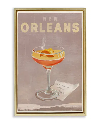 Stupell New Orleans Cocktail By The Whiskey Ginger Wall Art In Neutral