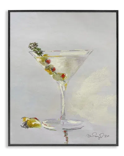 Stupell Olive Martini Glass Cocktail Bar Classic Style By Alan Segal Wall Art In Multi