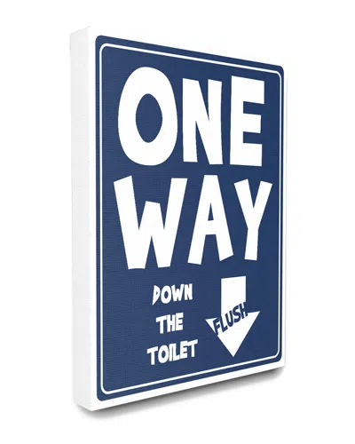 STUPELL STUPELL ONE WAY DOWN TOILET SIGN