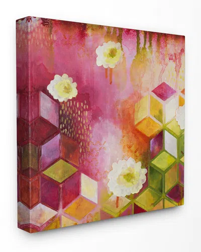 Stupell Painted Abstract Colors Cubes Shapes By Heather Robinson Canvas Art In Multi