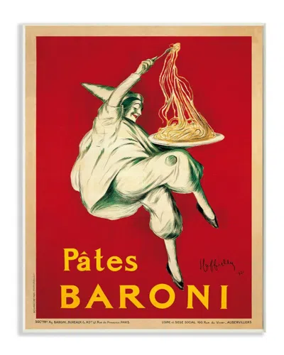 Stupell Pates Baroni Vintage Poster Food Design Wall Art