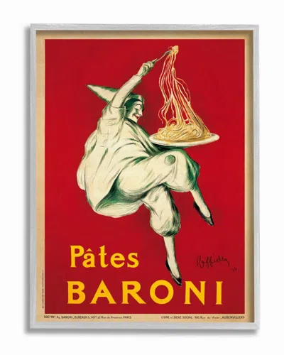 Stupell Pates Baroni Vintage Poster Food Design Wall Art
