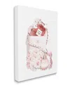 Stupell Pink Designer Bag With Chic Florals Paint Splatter Wall Art