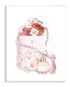 Stupell Pink Designer Bag With Chic Florals Paint Splatter Wall Art