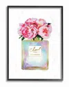 Stupell Pink Gold Flower Perfume Glam Fashion Design Wall Art In Pink